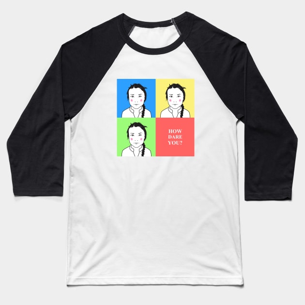 Greta Thunberg Baseball T-Shirt by headache606